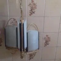 لوستر سه شعله فلزی|لوستر و چراغ آویز|کرمان, |دیوار