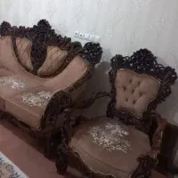 مبل سلطنتی  با چوب راش|مبلمان خانگی و میز عسلی|پارس‌آباد, |دیوار