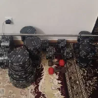 دمبل و وزنه ی بتنی