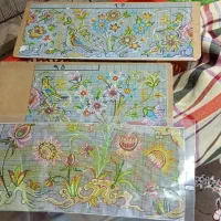 قالی ابریشمی ۹تایی|فرش|تیران, |دیوار