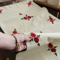 رومیزی ورانر گلدوزی|صنایع دستی و سایر لوازم تزئینی|اهواز, سپیدار|دیوار