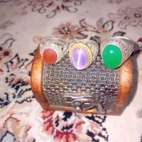 انگشتر نقره کار دست