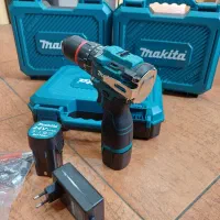 دریل شارژی ماکیتا سه حالته چکشی دارفلزی قدرتی قوی