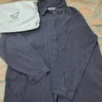 شومیز سیلک سورمه ای