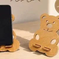 استند جا موبایلی چوبی