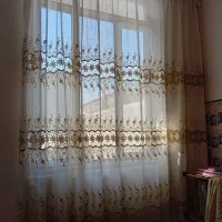 سالم بدون پارگی پرده حریر