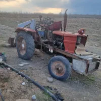 تراکتور سه سیلندر فیات با بیل لودری تازه تعمیر