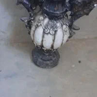 دو عدد گلدان بلوری طلایی با یکی کوزه ای|صنایع دستی و سایر لوازم تزئینی|قوچان, |دیوار