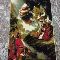 تابلو فرش ضامن آهو