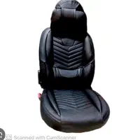 روکش صندلی چرم مشکی ساینا