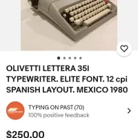 ماشین تایپ olivitti|کلکسیون اشیاء عتیقه|تهران, پونک|دیوار