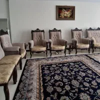 مبل سلطنتی ۹ نفره|مبلمان خانگی و میز عسلی|گرمدره, |دیوار