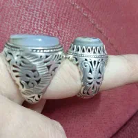 انگشتر شجر باباقوری هندی و قائن و نگین خالی مصور|جواهرات|مشهد, ابوذر|دیوار