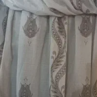 دو عدد پرده حریر کتان