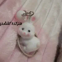 جاکلیدی خرگوش مخملی صورتی|زیورآلات و اکسسوری|قم, بنیاد|دیوار