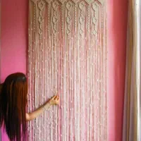 پرده مکرومه|پرده، رانر، رومیزی|شیراز, باغ تخت|دیوار