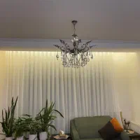 لوستر برنجی با کریستال اصل ۸شاخه