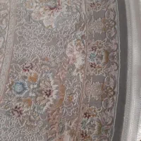 فرش گرد۴متری ۲در۲ بزرگمهر طوسی