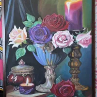 قاب نقاشی ۶۰در ۸۰ تکنیک رنگ روغن