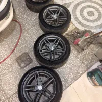 رینگ ووسن با لاستیک در حد|قطعات یدکی و لوازم جانبی|اردبیل, |دیوار