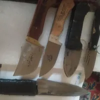 ۳عدد گازن کاردست قدیمی۲عدد جاقوتاشو جیبی کرند