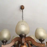 لوستر چوبی کلاسیک ۵شعله