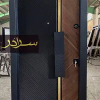 درب ضد سرقت ورتی گلس ترک نرده سکوریت، استیل کدD001