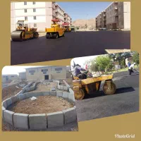 خاکبرداری زیرسازی آسفالت سنگ مالون تکلبه جدول