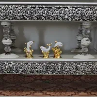 ست میز تلویزیون و بوفه و آینه شمعدان