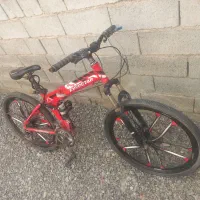 دوچرخه 26 تاشو رینگ اسپرت دوتا کمک فنر داره تمیز.|دوچرخه، اسکیت، اسکوتر|کهنوج, |دیوار