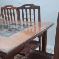 میز غذاخوری چوبی ۶ نفره