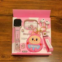 پک هدیه لبوبو ساعت و ایرپاد و کیف دستکلید لبوبو