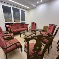 مبل استیل و میز ناهارخوری ۸ نفره