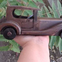 دکوری ماشین چوبی کلاسیک موتور چوبی مجسمه