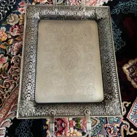 ۲ عدد سینی پذیرایی مدل سیلور|ظروف سرو و پذیرایی|رباطکریم, رباطکریم|دیوار