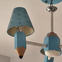 لوستر طرح مداد همراه دیوارکوب