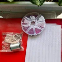 پک جواهر دوزی رنگ مشکی،قرمز و آبی همراه با ملزومات|لوازم خیاطی و بافتنی|تهران, علم و صنعت|دیوار