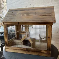 قفس چوبی پرنده