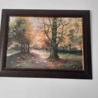 پوستر طبیعت پاییزی با قاب