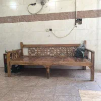 تخت سنتی چوب روس ضد آب ابعاد ۱ در ۲ متر