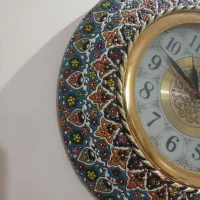 ساعت دیواری مینا کاری کار دست|ساعت دیواری و تزئینی|همدان, |دیوار