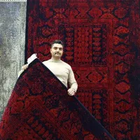 فرش قرمز طرح گبه