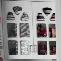دو لنگه درب کتابخانه و صفحه|کتابخانه، شلف، قفسههای دیواری|تهران, سازمان برنامه جنوبی|دیوار