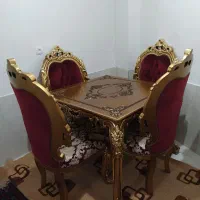 میز صندلی چهار نفره|میز و صندلی غذاخوری|صحنه, |دیوار