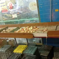 میز آهنی میوه فروشی