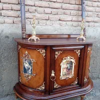 دو عدد آینه کنسول آنتیکا|بوفه، ویترین، کنسول|تبریز, |دیوار