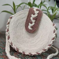 ست کیف و صندل مکرومه