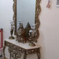 آینه شمعدان برنز