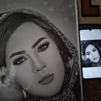 سفارش چهره سیاه قلم|تابلو، نقاشی، عکس|مشهد, شیرحصار|دیوار