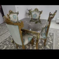 میز نهار خوری چهار نفره جنس خوب  در حد نو